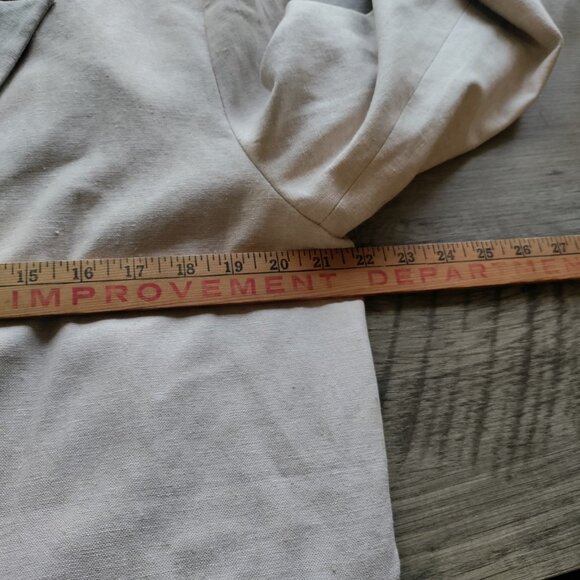 Old‎ Navy Double Breasted Beige Linen Blend Blazer Size XL Petite New - Picture 6 of 9